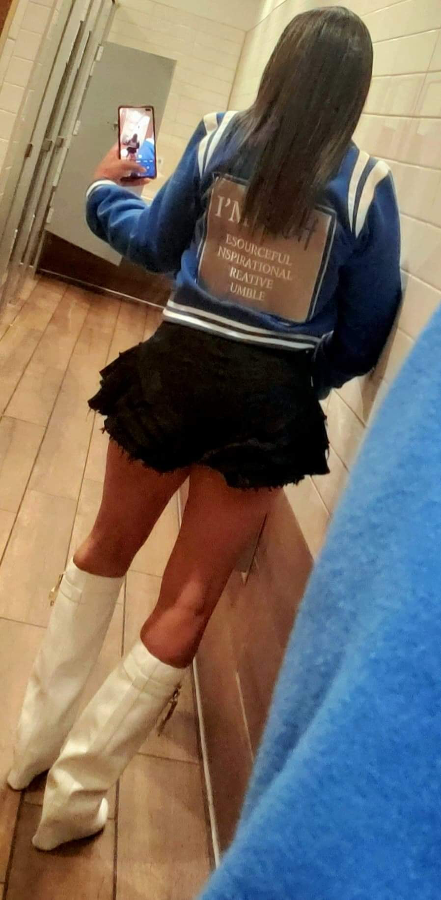 Im Rich Blue Cropped Jacket