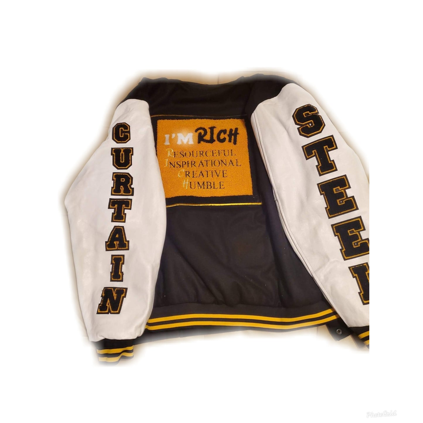 Im Rich Steel Curtain Varsity Jacket