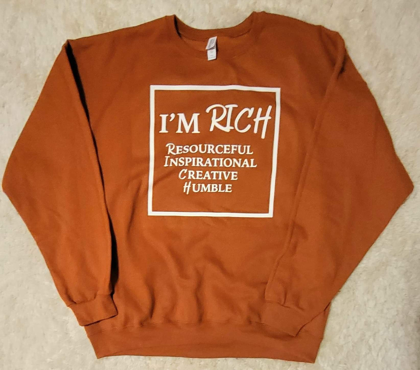 Im Rich Harvest Brown Crewneck