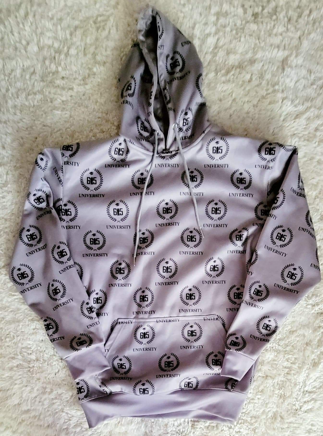 615 University All Over Nylon Hoodie