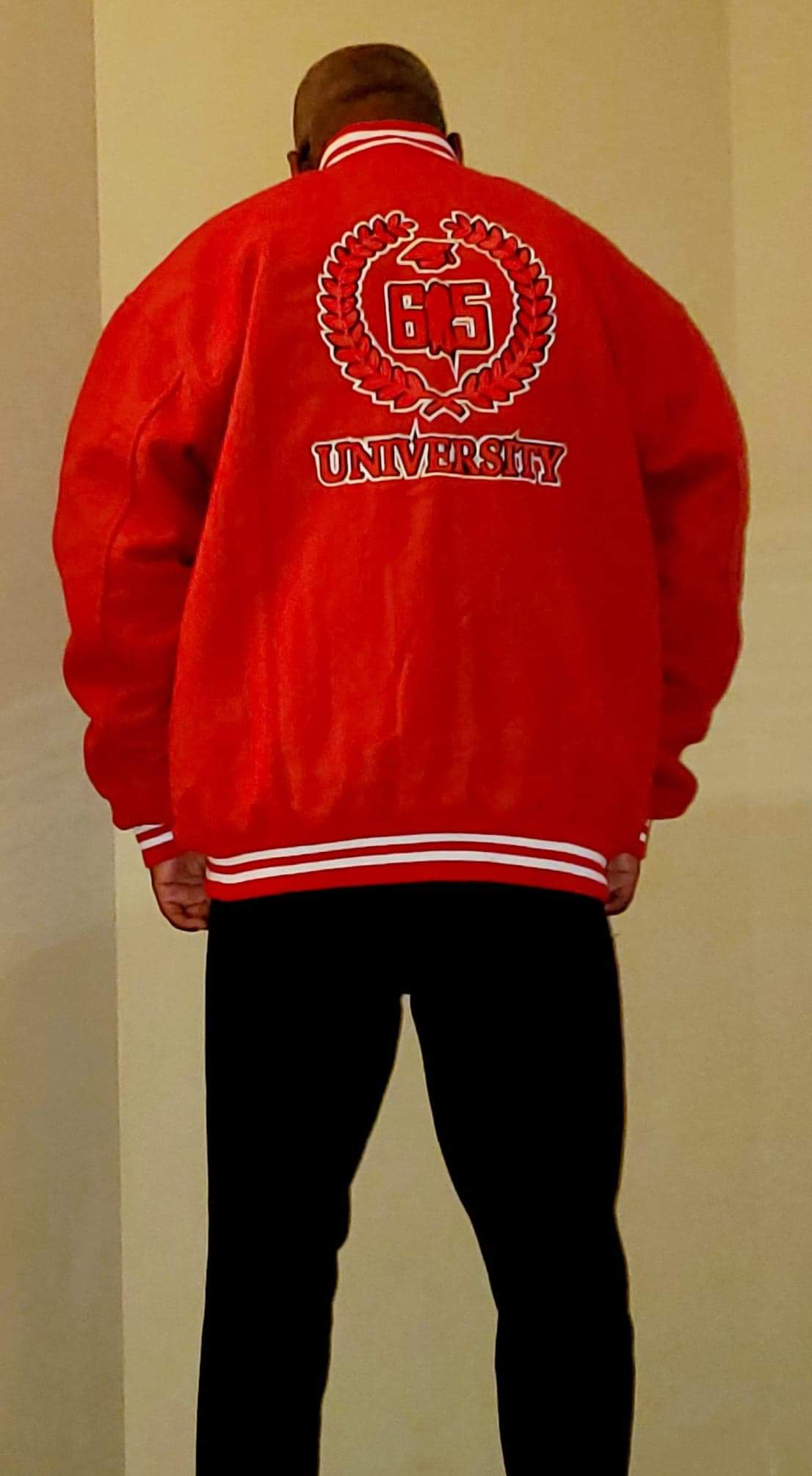 Im Rich All Red Varsity Jacket