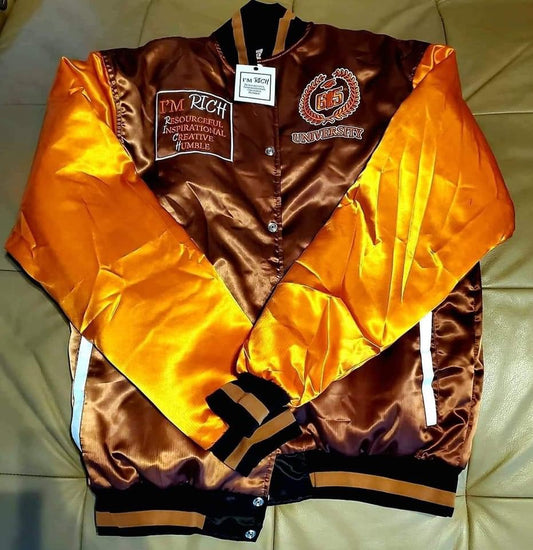 Im Rich Browns Varsity Jacket