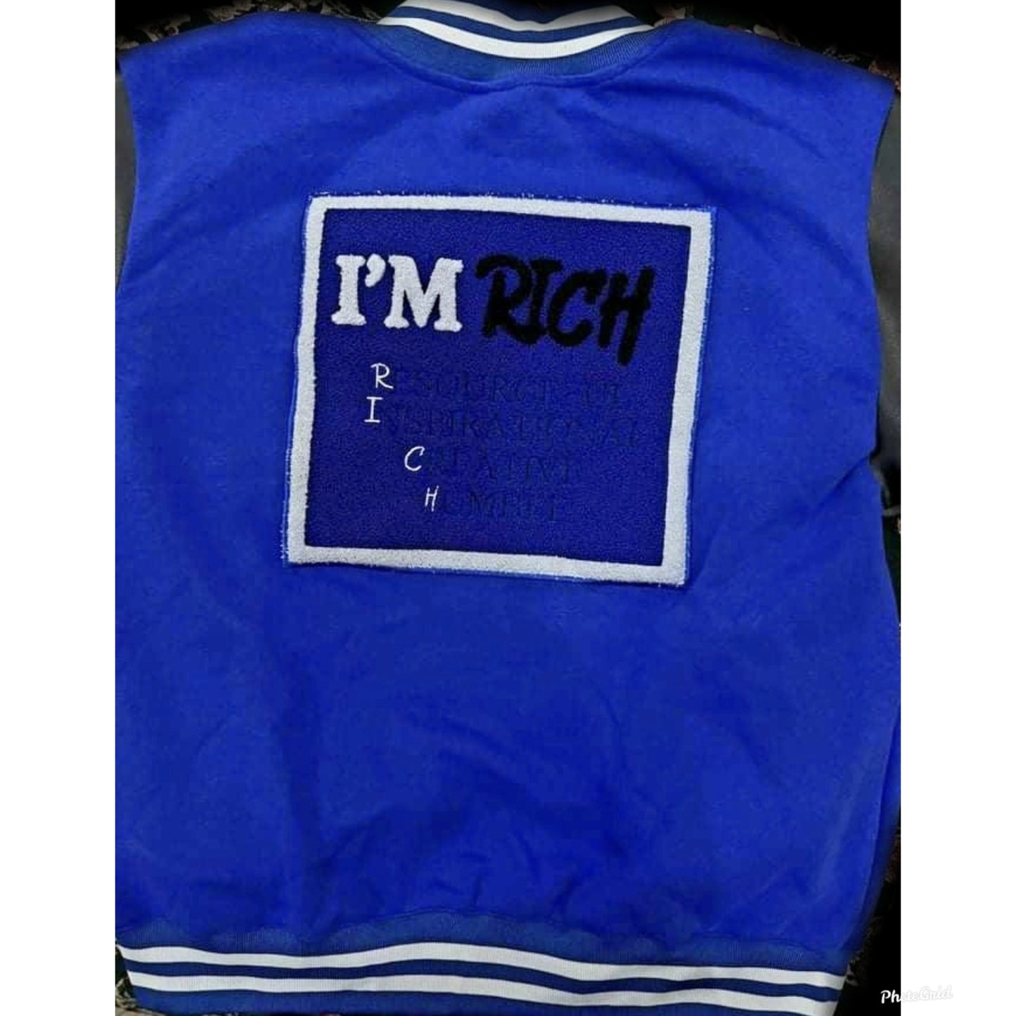 Im Rich Blue Varsity Jacket